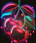 Neon Cherry Aesthetic Graphic Tee - Retro Y2K Cyberpunk Streetwear T-Shirt