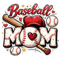 Baseball Mom Graphic T-Shirt - Cute Game Day Shirt for Women
