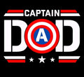 "Captain Dad" Hero Graphic T-Shirt – The Ultimate Father’s Day Gift