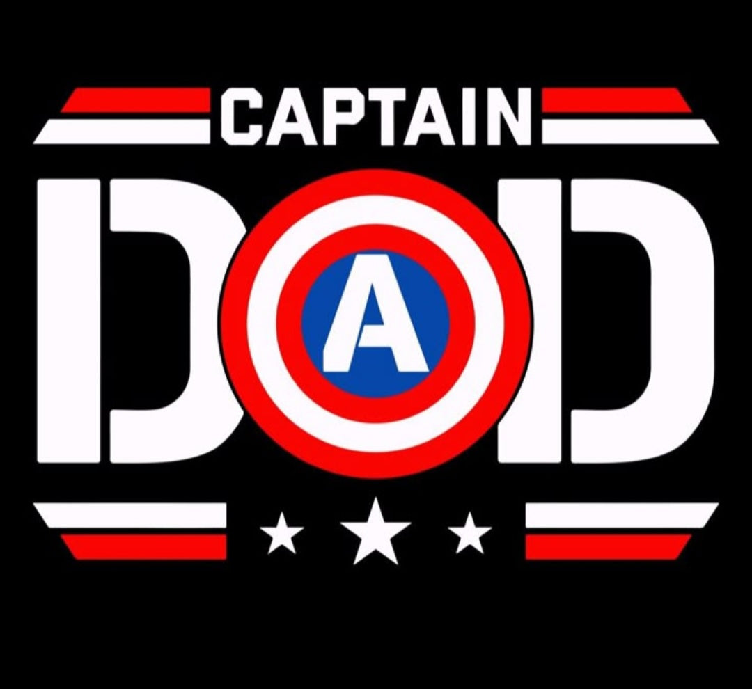 "Captain Dad" Hero Graphic T-Shirt – The Ultimate Father’s Day Gift