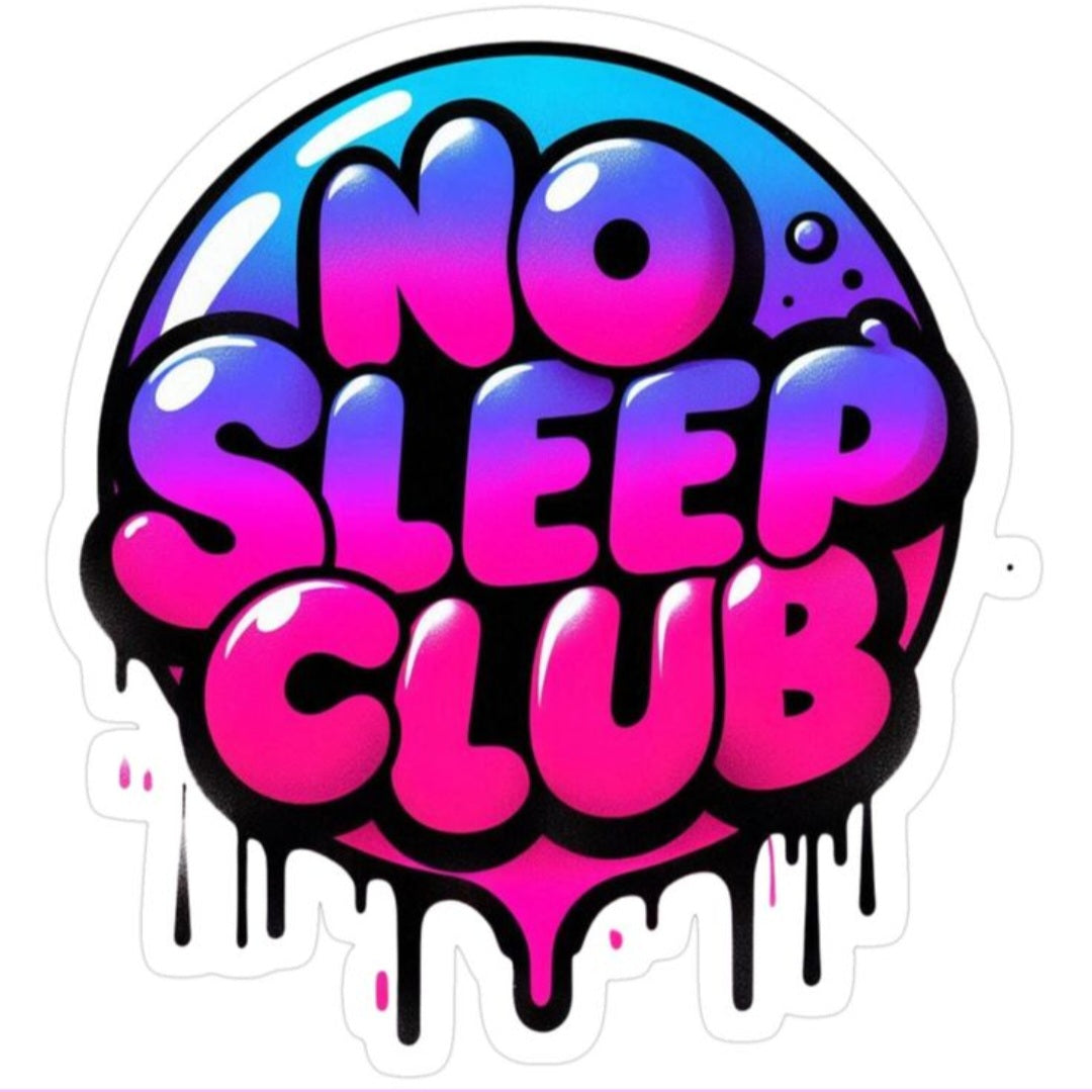 No Sleep Club Graffiti Graphic Tee – Vibrant Y2K Aesthetic Streetwear