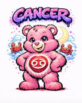 Cancer Zodiac Bear Tee – Cute Astrology Graphic Shirt for Women & Teens