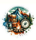 Adventure Awaits Camping & Hiking Graphic T-Shirt - Mountain Nature Tee