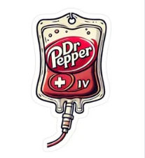 Dr Pepper IV Drip Graphic T-Shirt-Caffeine Addict Tee