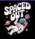 Spaced Out Astronaut Graphic Tee - Retro Y2K Aesthetic Space T-Shirt