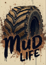 Mud Life Off-Road Tire Graphic Tee - Mudding & 4x4 T-Shirt