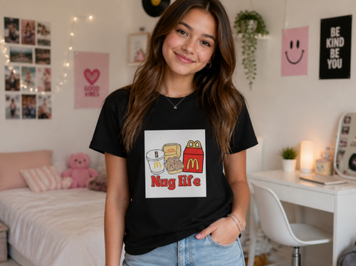 "Nug Life" Graphic Tee - Cotton T-Shirt