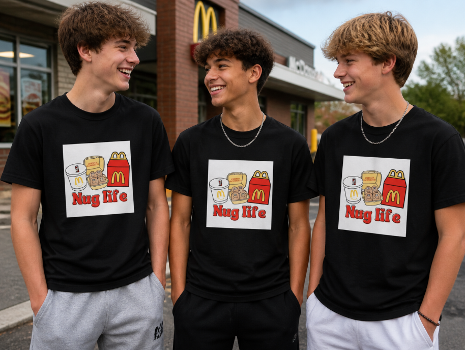 "Nug Life" Graphic Tee - Cotton T-Shirt