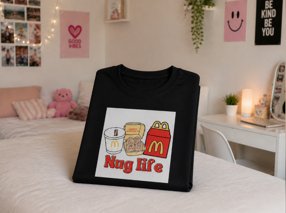 "Nug Life" Graphic Tee - Cotton T-Shirt