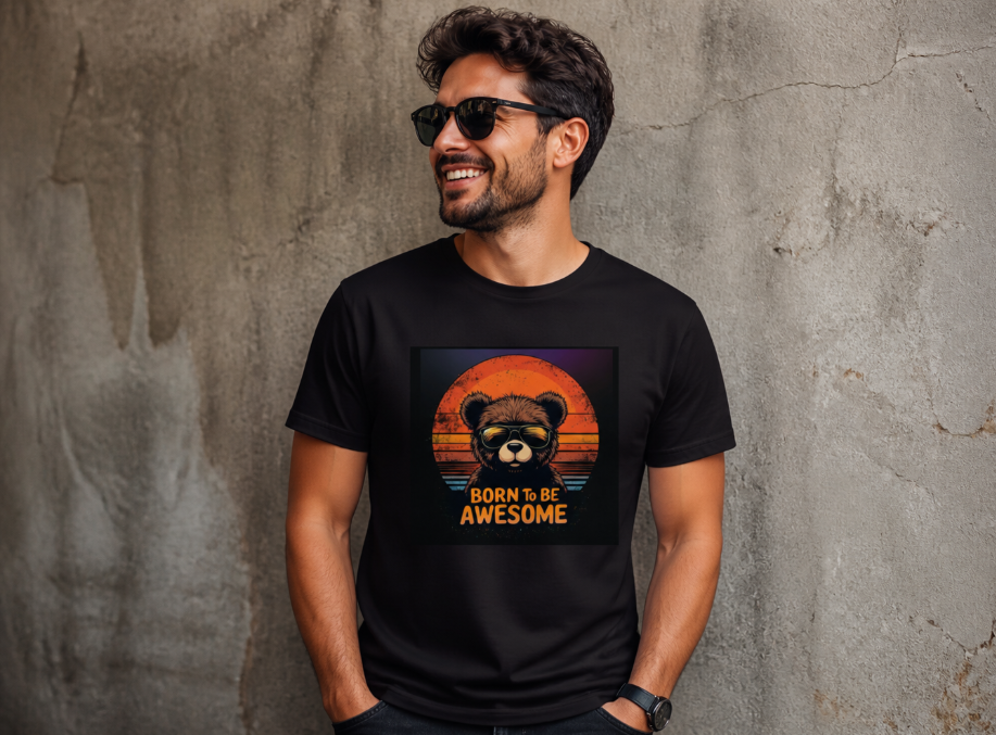 adults' "Born To Be Awesome" Graphic T-Shirt
