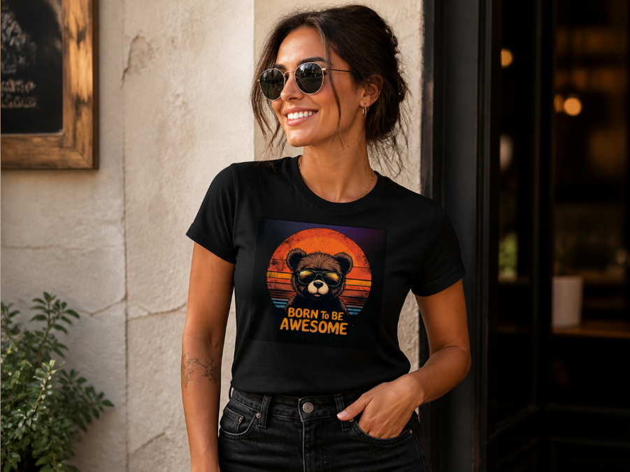 adults' "Born To Be Awesome" Graphic T-Shirt