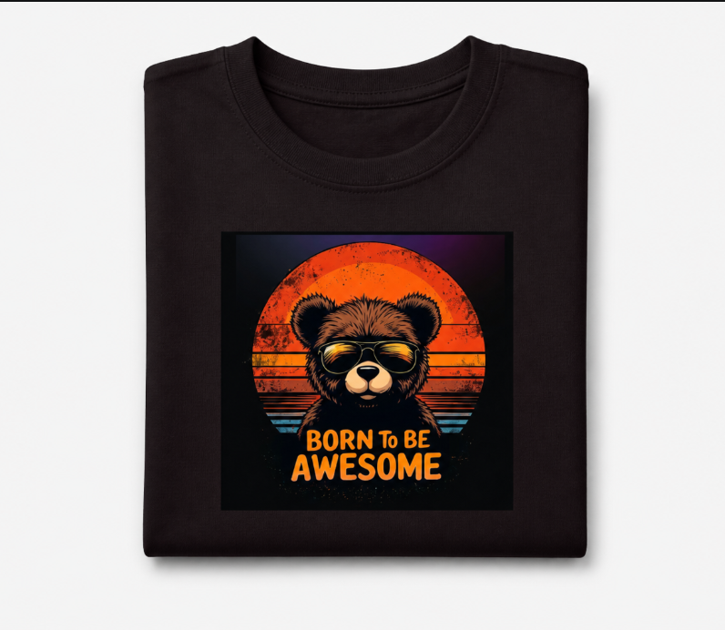 adults' "Born To Be Awesome" Graphic T-Shirt