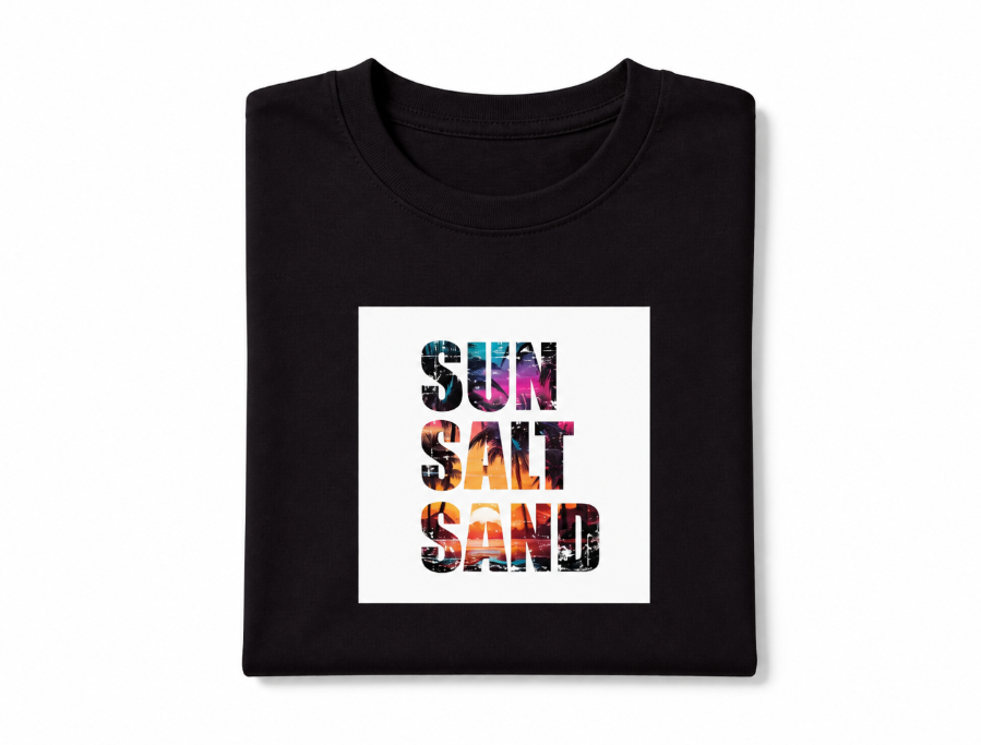 Sun Salt Sand Summer Graphic Tee - Tropical Beach Vacation T-Shirt