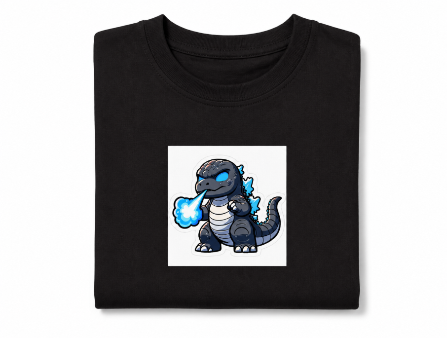 Chibi Kaiju Godzilla T-Shirt - Cute Atomic Breath Monster Graphic Tee