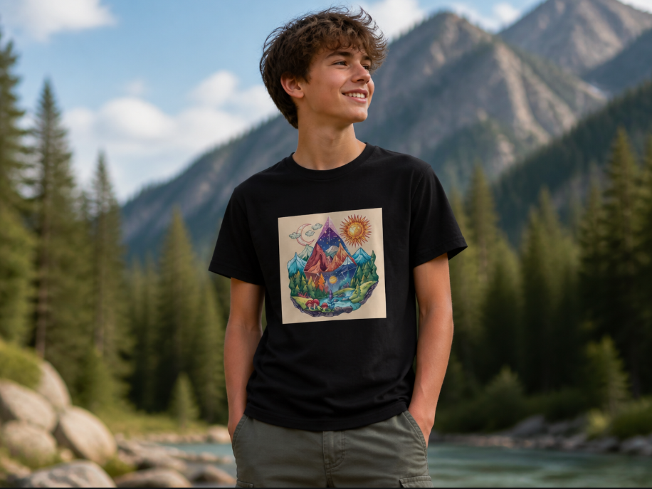 Universe in a Jar Celestial T-Shirt - Aesthetic Space Galaxy Graphic Tee