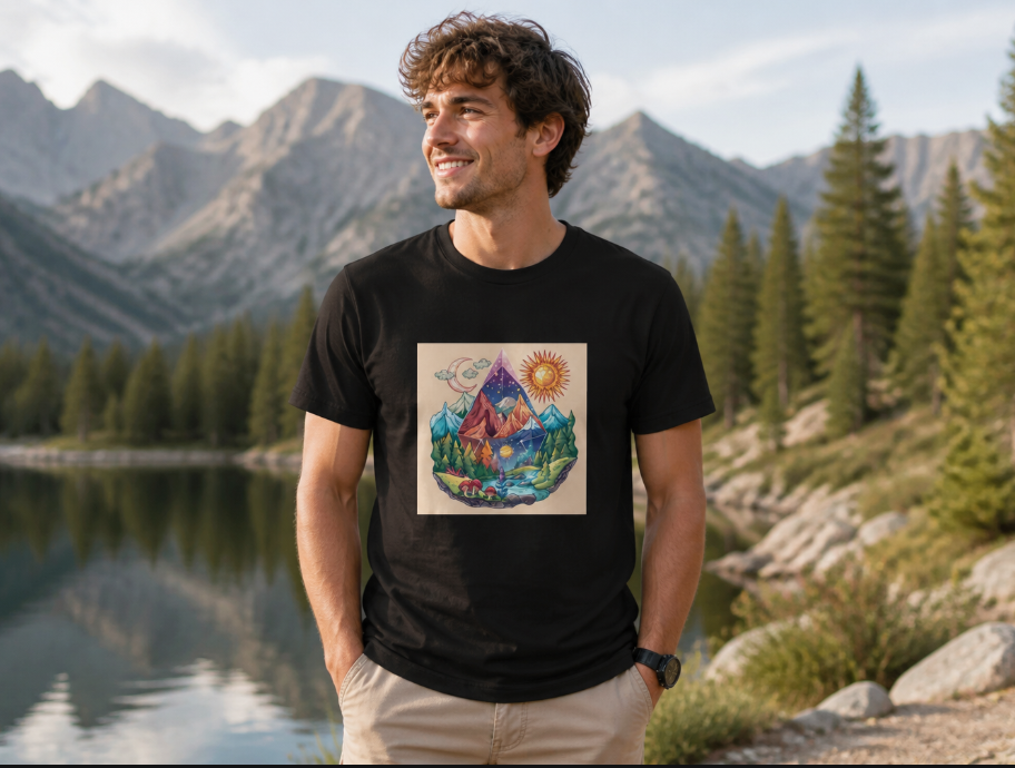 Universe in a Jar Celestial T-Shirt - Aesthetic Space Galaxy Graphic Tee
