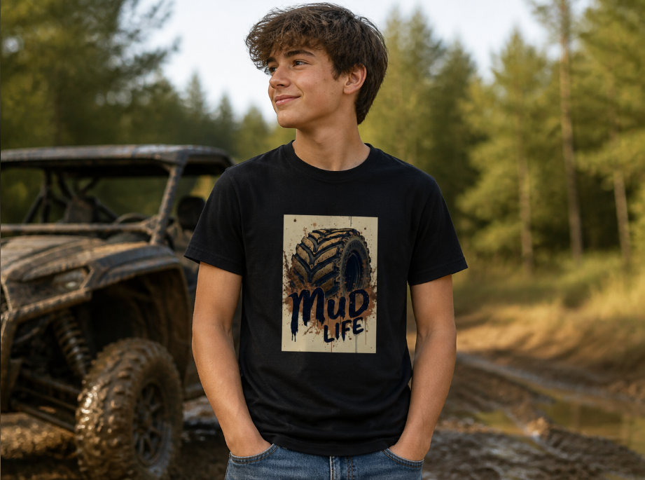 Mud Life Off-Road Tire Graphic Tee - Mudding & 4x4 T-Shirt