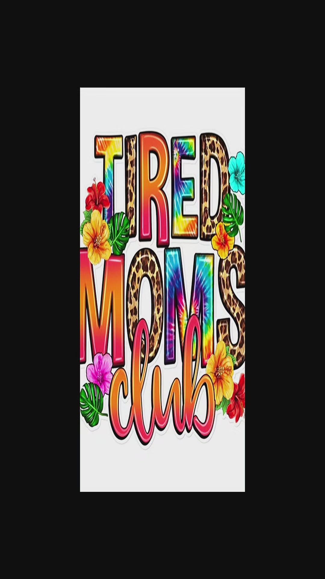 "Tired Moms Club" Graphic Tees - Fun Group Shirts for Moms